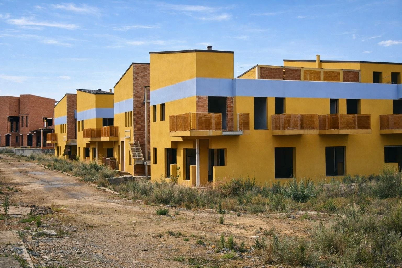 Promoción de obra parada del año 2007 al 50%, Suelo urbanizable residencial, bloque aislado